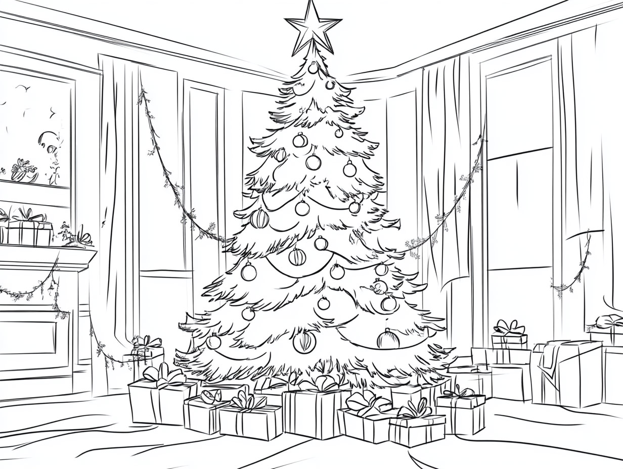  17 tolle Weihnachtsbilder für Kinder zum Nachmalen Motiv 